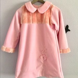 Cute Faux Fur Winter Dress